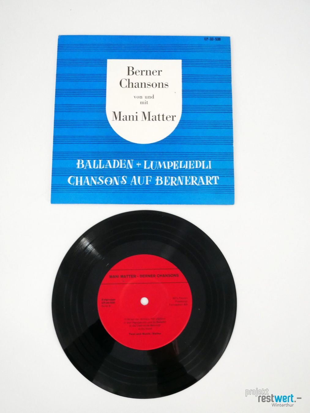 Schallplatten: MANI MATTER - Berner Chansons, Schallplatte / EP – Gebraucht aus Winterthur von Restwert_Winterthur