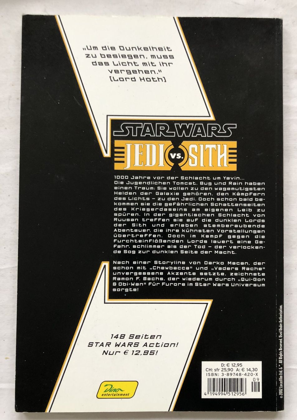Fumetti: STAR WARS - Sonderband 9 - Jedi vs. Sith – Usato da Schaffhausen venduto da durruti 4