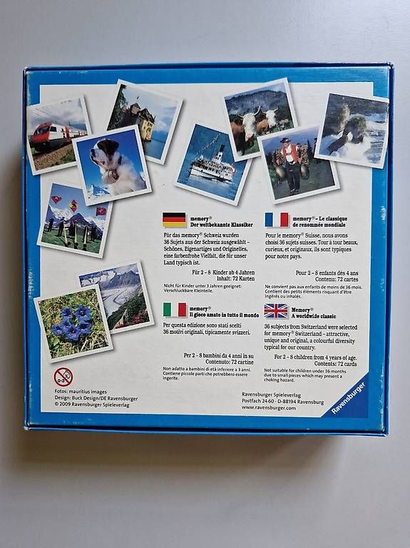 Ravensburger Giochi: Memory Switzerland – Usato da Herisau venduto da etajo 1