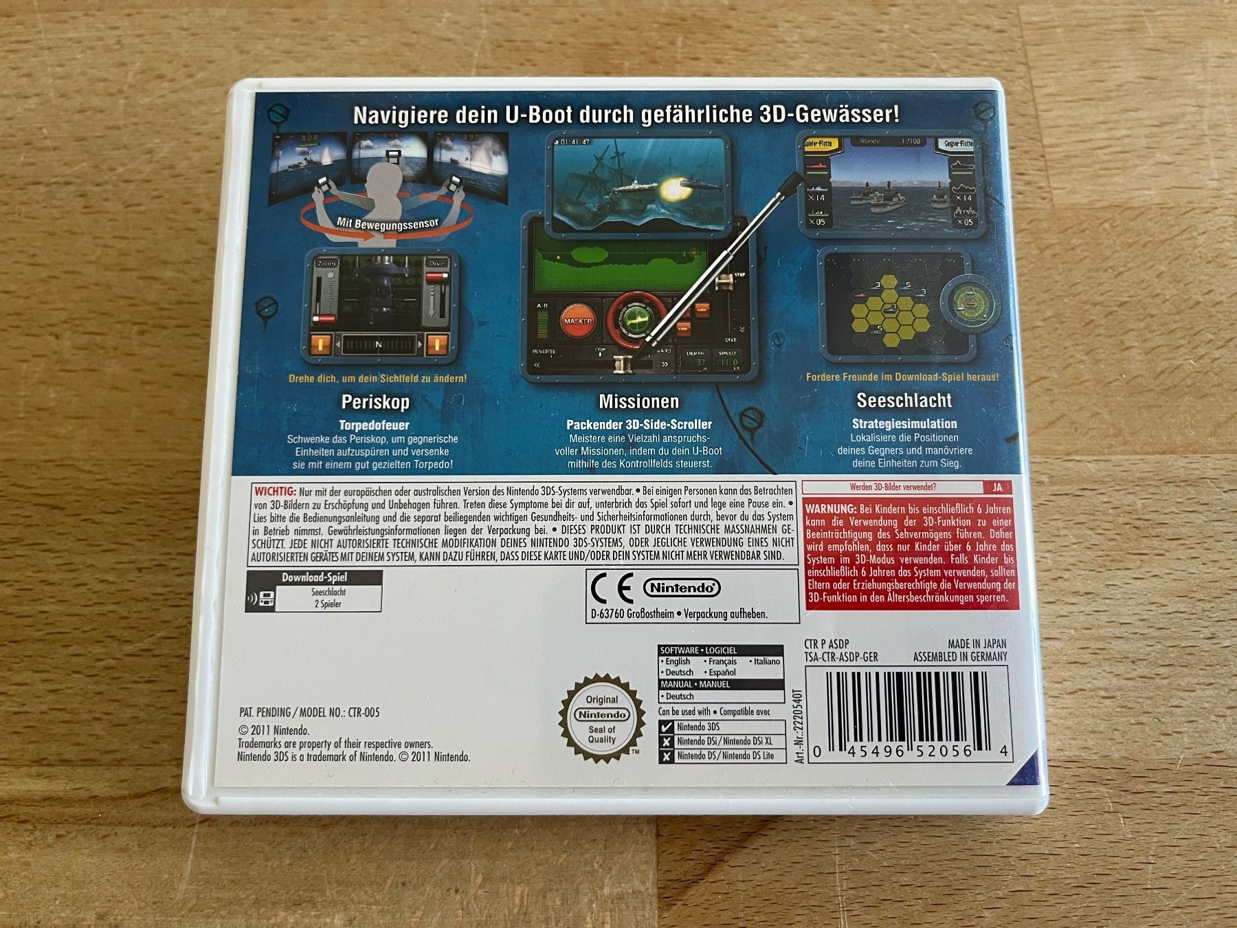 Nintendo Giochi: Nintendo 3DS Spiel - Steel Diver – Usato da Thalwil venduto da ranx 3