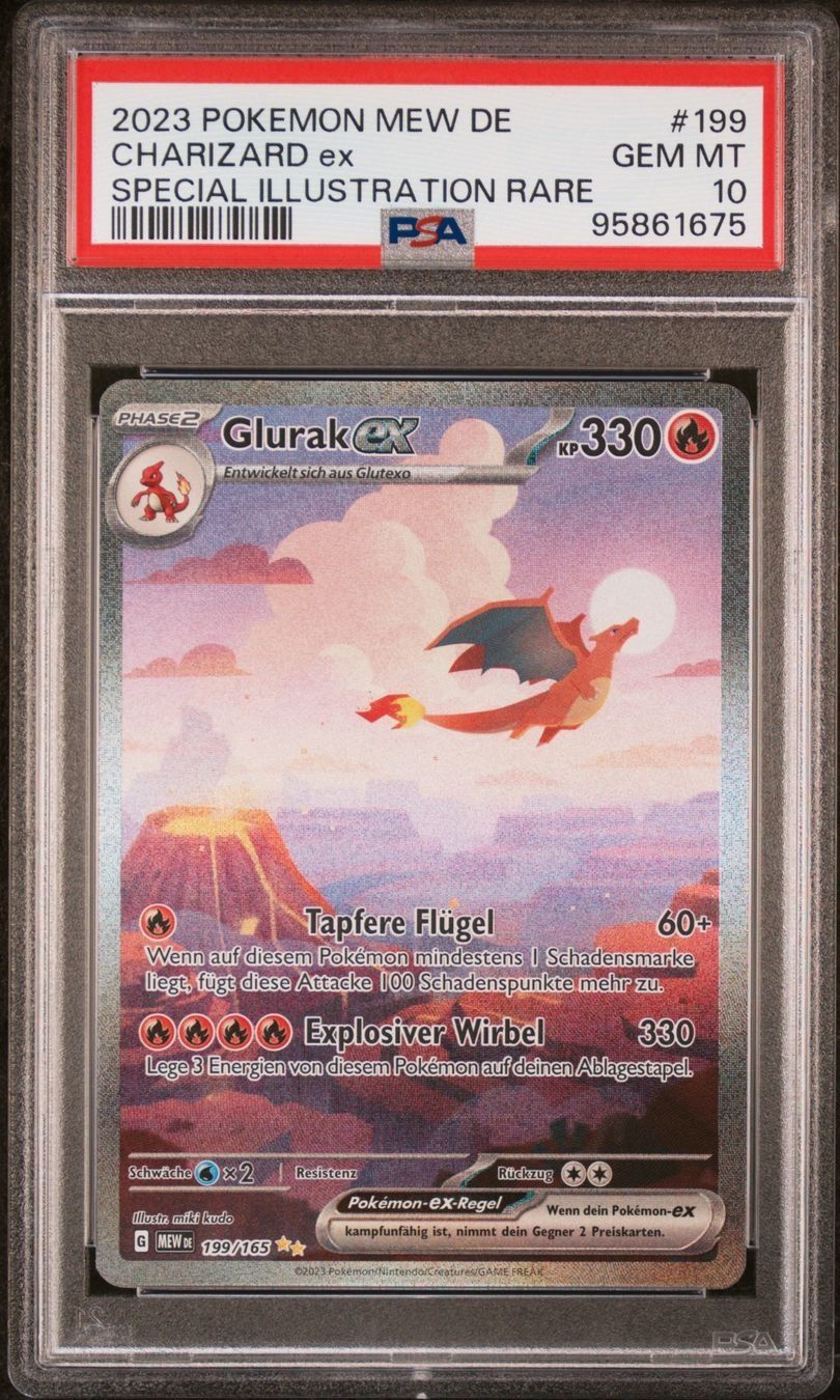 Pokémon Sammelbilder & Trading cards: Pokemon 151 - Glurak EX 199/165 - PSA 10 - DE – Gebraucht aus Dübendorf von mar_86q9