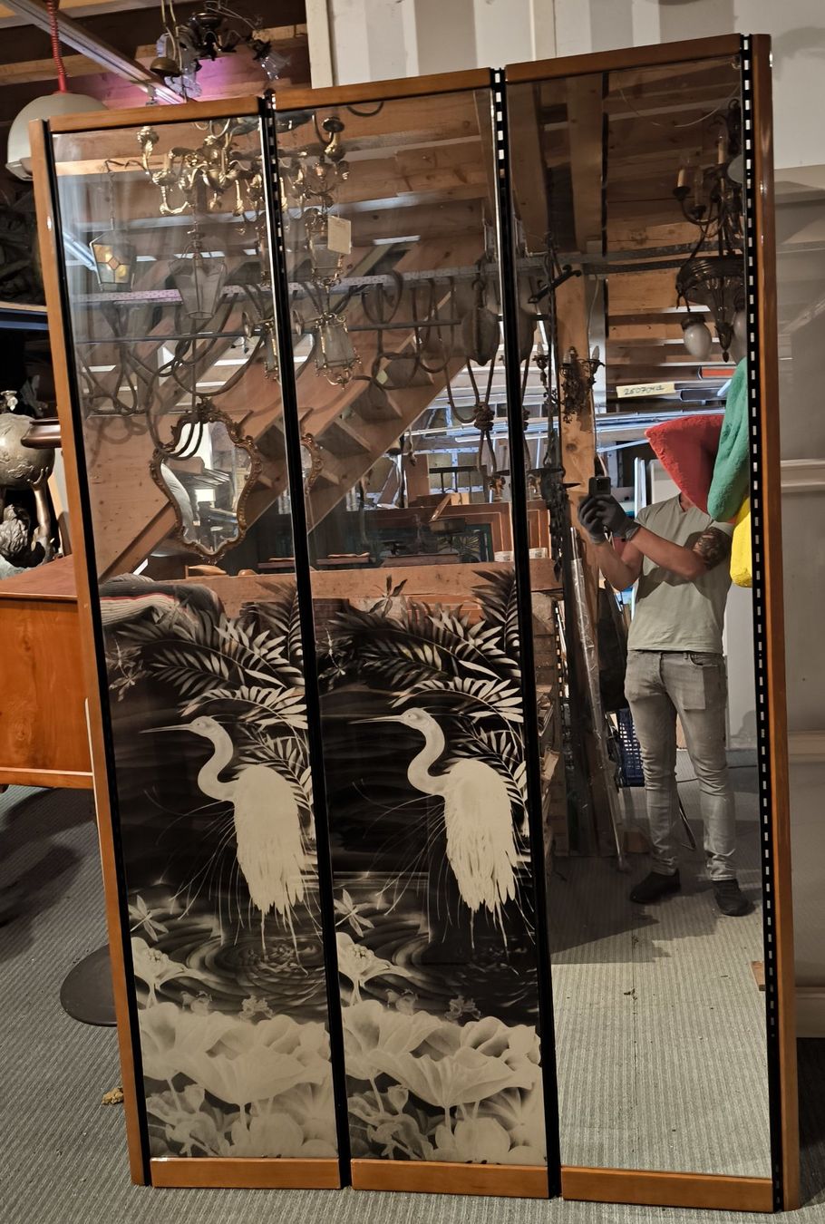 Specchi: Chinoiserie Spiegelwand 3-teilig – Usato da Rorschacherberg venduto da snOOpydOg11