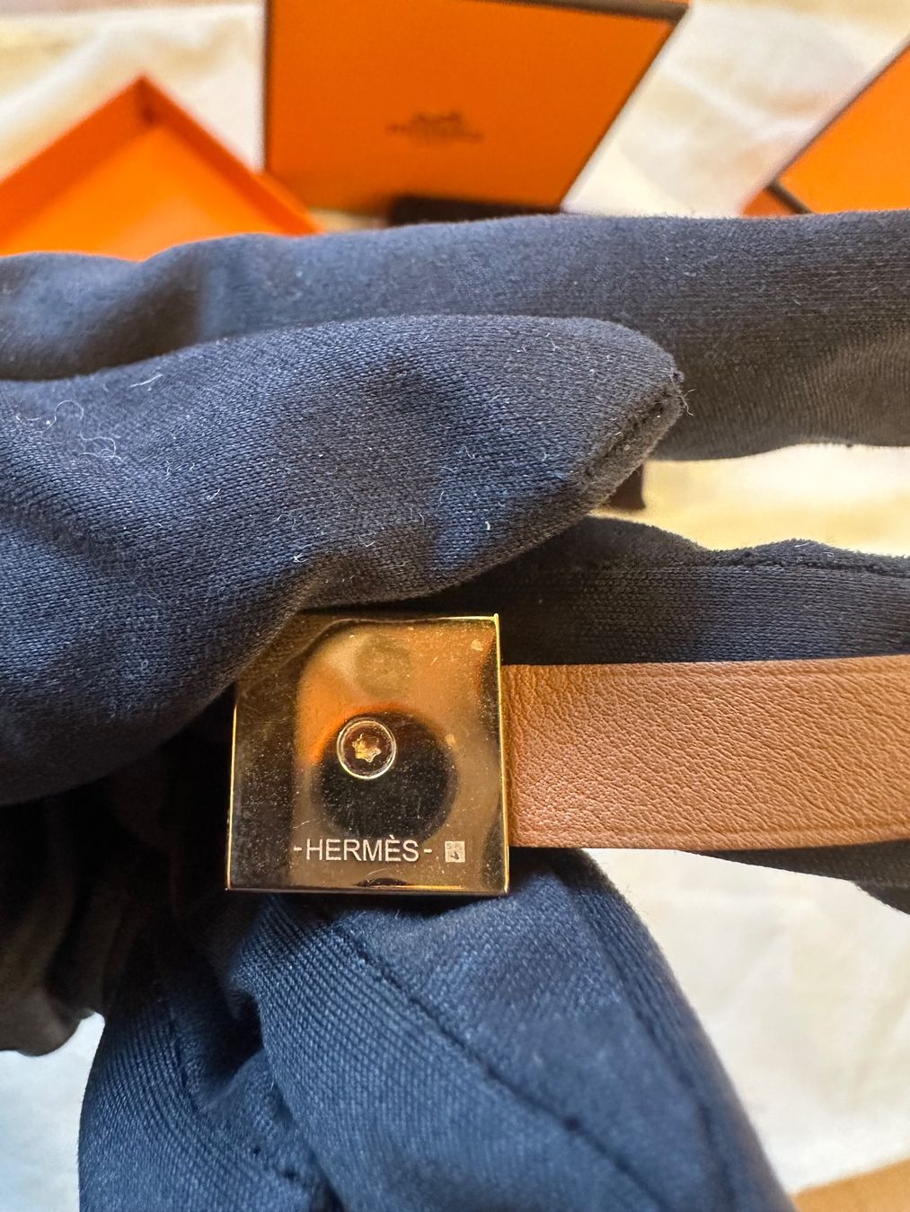 Hermès Bracelets: HERMÈS Médor leather bracelet – D'occasion à Luzern par Miausie 2