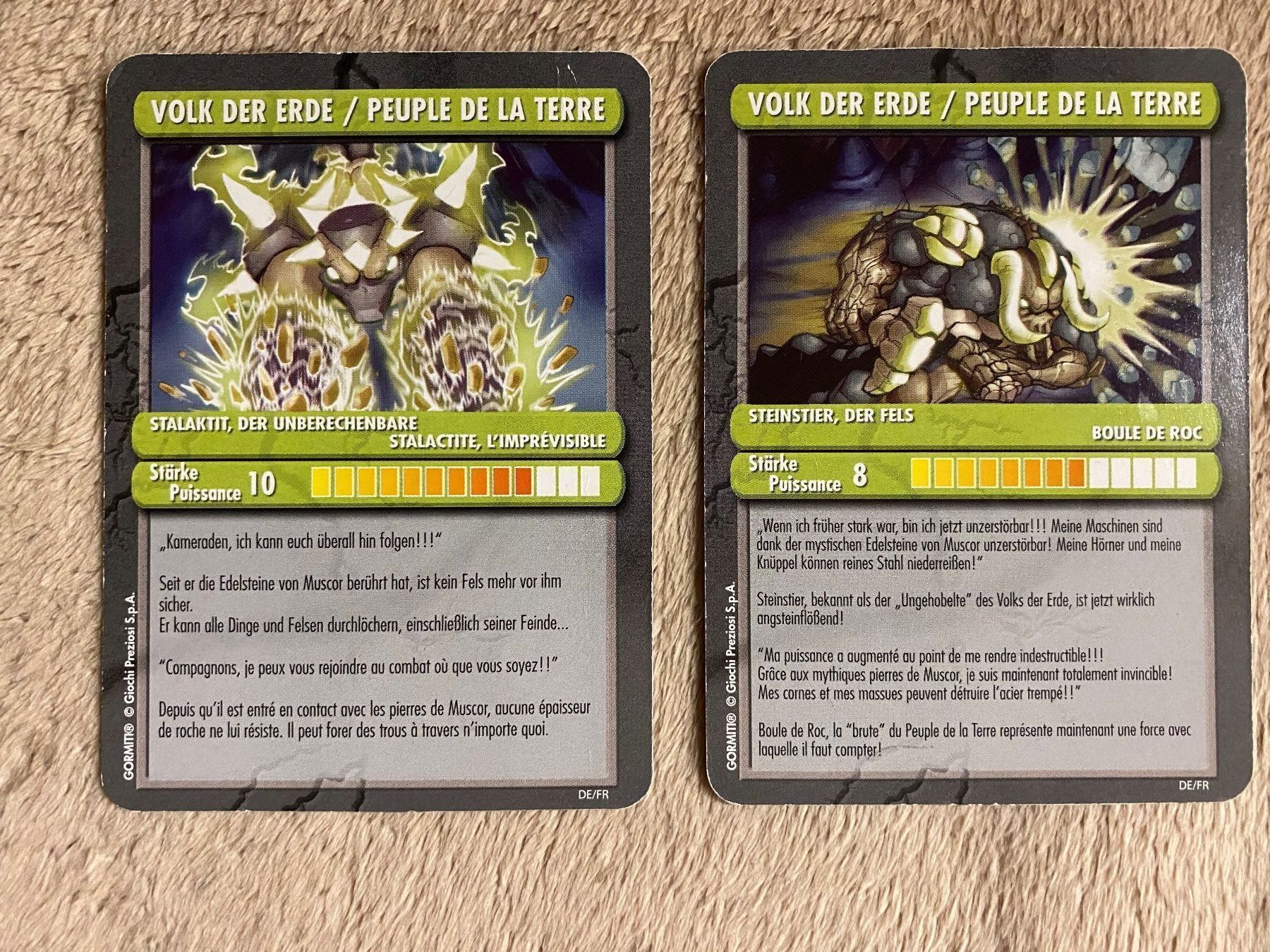 Spiele: Gormiti Volk d. Erde Karten Serie Atomic – Gebraucht aus Kastanienbaum von Muenchnerkindl1