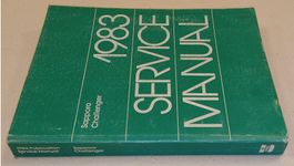 1983 Werkstatthandbuch DODGE Challenger PLYMOUTH Sapporo