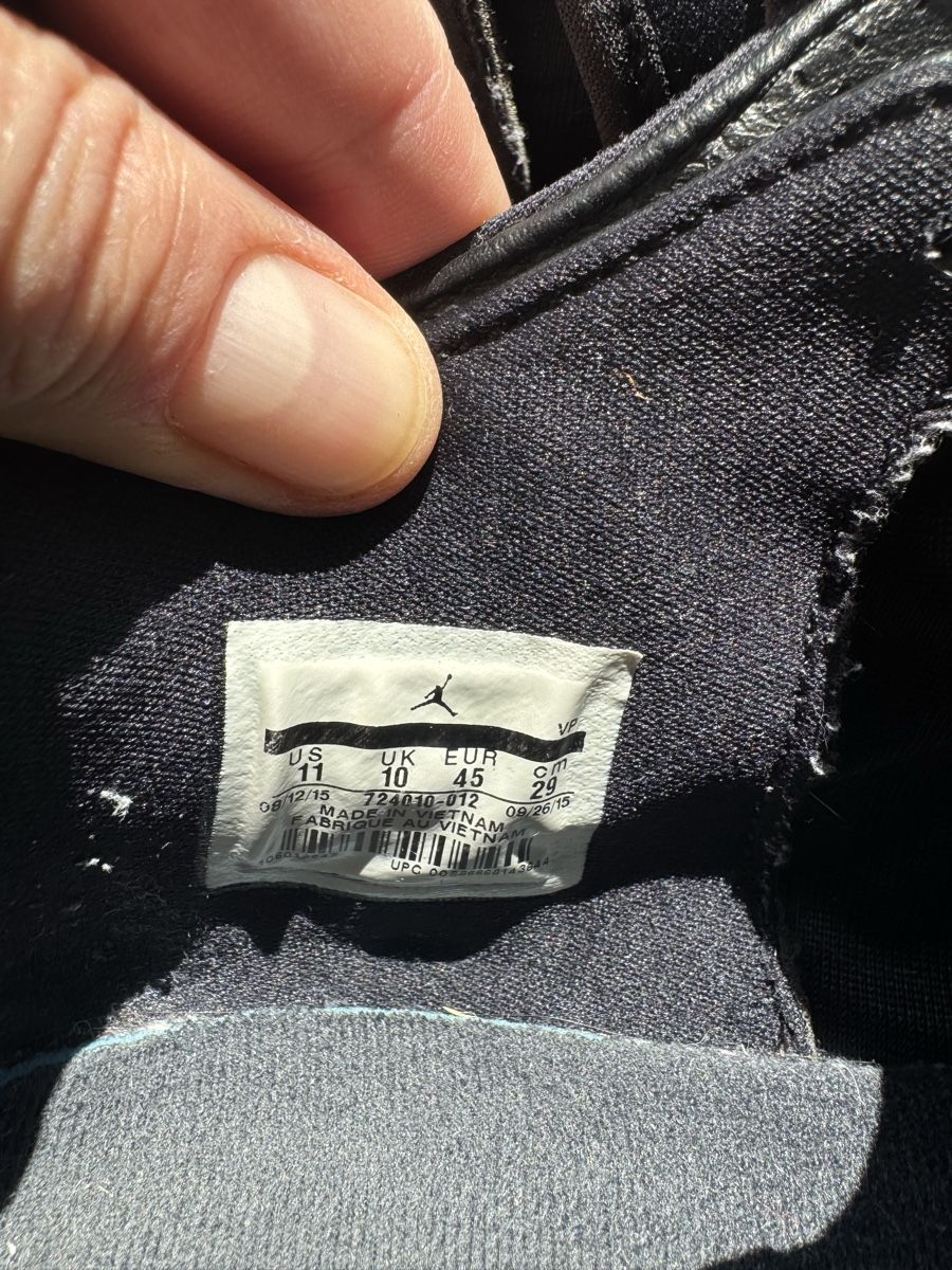 Jordan Herrenschuhe: Schwarze Jordan Turnschuhe, Gr. 45, gebraucht – Gebraucht aus Uster von ChSc_85 4
