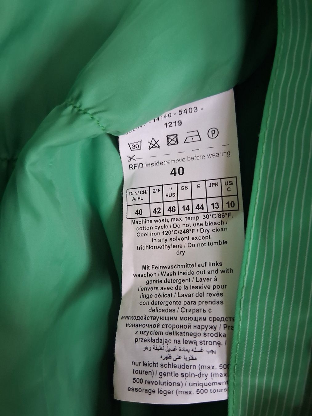 Taifun Giacche: Gr.40 grüne Taifun Jacke Gr.40 – Usato da Dottikon venduto da Storm990 7