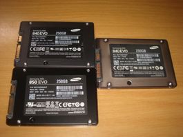 1 stück 250/256gb ssd. Samsung. Getestet.