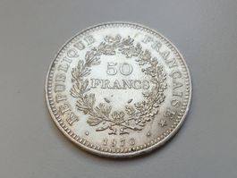 🇫🇷 France 50 Francs 1976 UNC **Silver 30g .900**