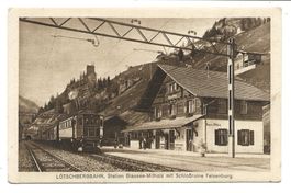 Lötschbergbahn (BE/VS) Station Blausee-Mitholz - Felsenburg