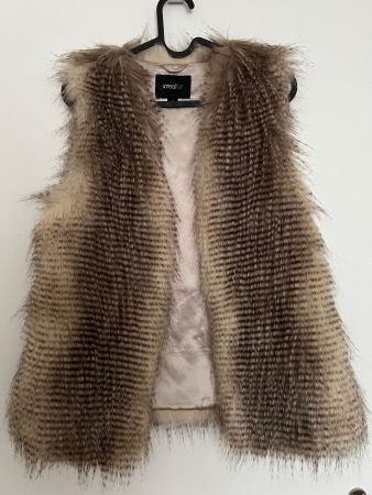 Unreal Fur - Ill Take You Racoon Vest - Chocolate Size S
