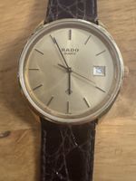 Rado Quartz Herrenuhr – goldfarben mit Datum – läuft