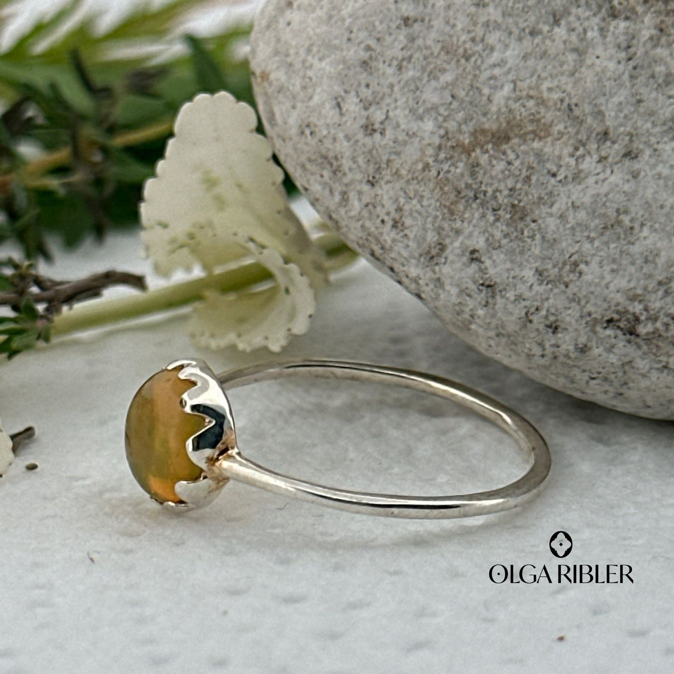 Olga Ribler Anelli: Unikate Opal Ring  -  Sterling Silber 925 – Nuovo (secondo la descrizione) da Luzern venduto da Schmuckoutlet 3