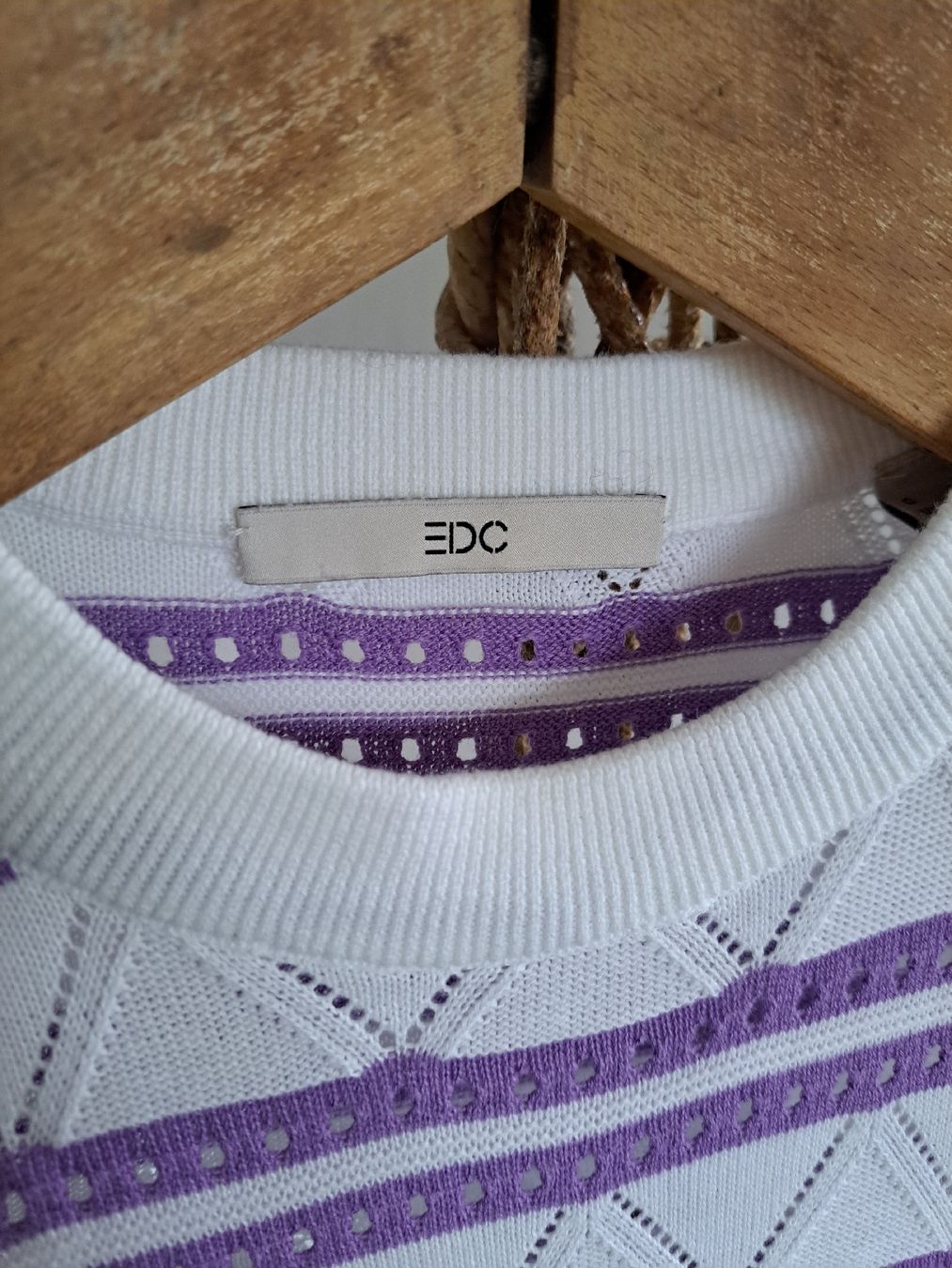 Esprit Maglioni & Felpe: EDC ESPRIT Feinstrick gestreift Pullover Pulli S 36 y2k lila – Usato da Mollis venduto da Fauchi99 1