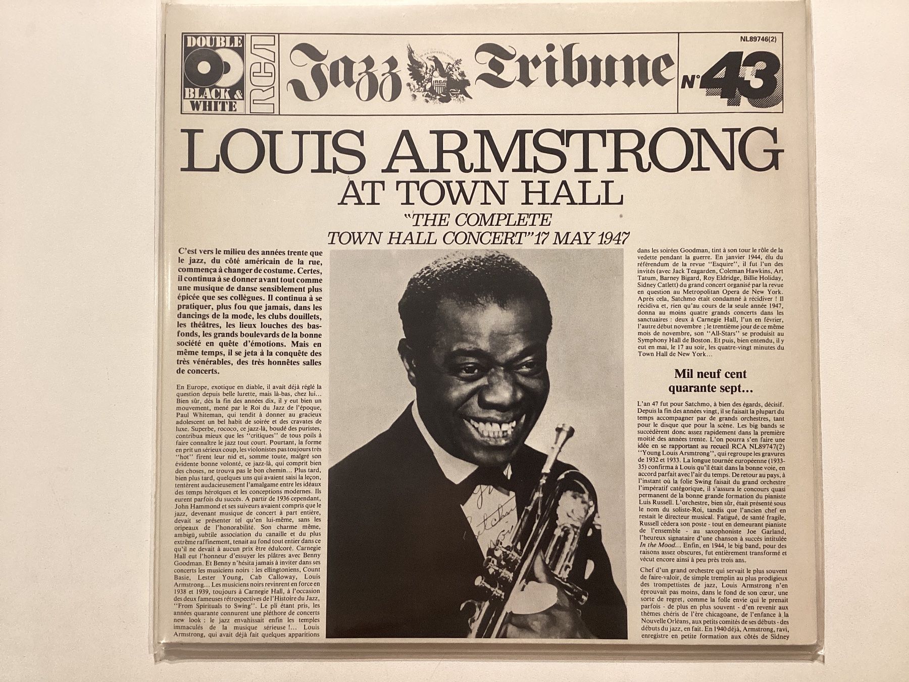 Schallplatten: Louis Armstrong Doppel-LP - At Town Hall – Gebraucht aus Gutenswil von Hamzian