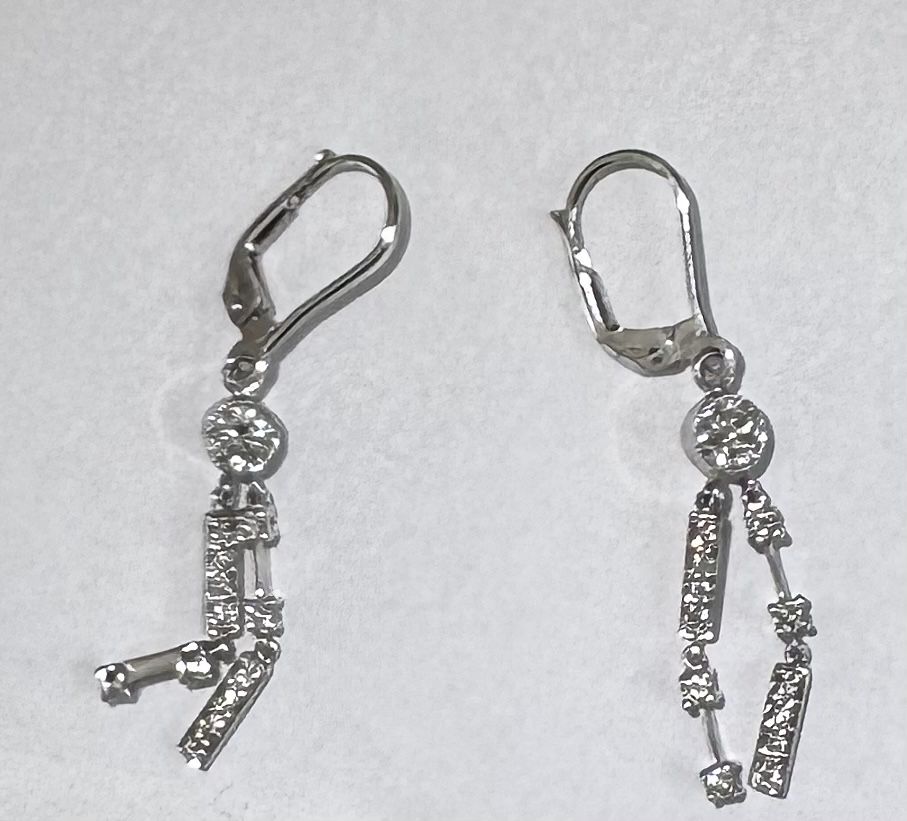 Ohrringe & -stecker: Orecchini pendenti oro 18ct e diamanti – Neu (gemäss Beschreibung) aus Lugano von inf_v8qm