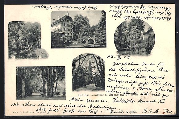 Cartoline postali: Utzenstorf /Bern, Brücke, Uferpartie, S – Usato da Berlin venduto da bartko-reher