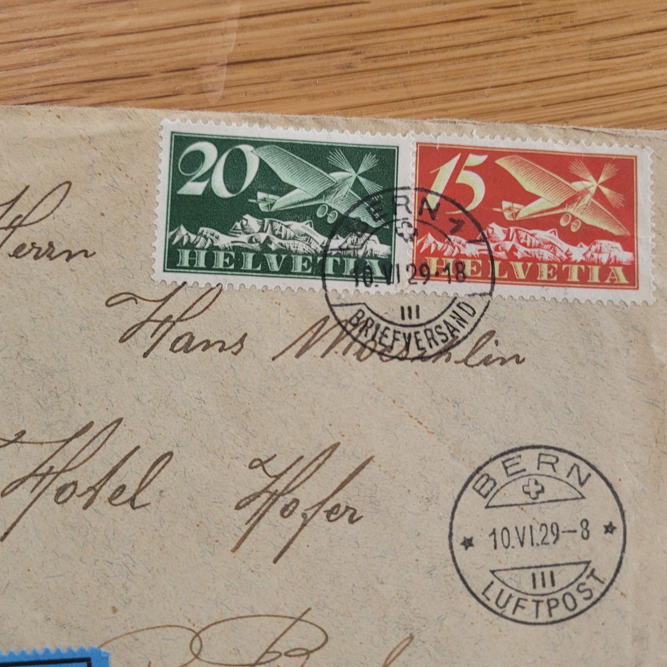 Tous les timbres: Luftpost Bern - Basel 1929 – D'occasion à Biel/Bienne par Destockweb 1