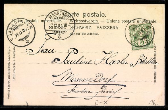Cartes postales: Trasadingen, Geschäft und Totalansicht – D'occasion à Berlin par bartko-reher 1