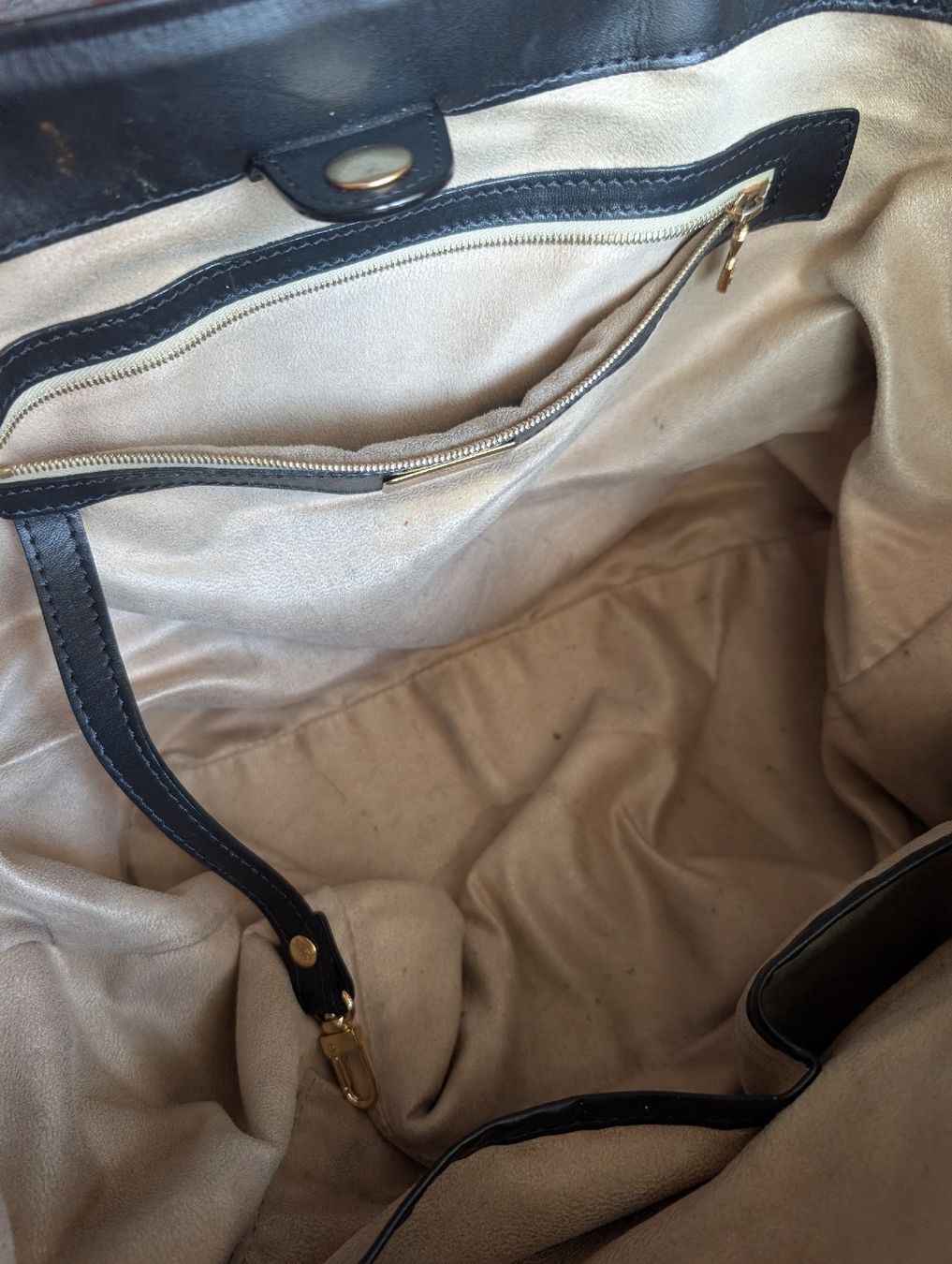 Maison Mollerus Borse da donna: MCM Mollerus Tasche schwarz gestreift Handtasche – Usato da Bern venduto da Hingerdiramueberbiet 5