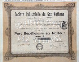 Société Industrielle du Gaz Méthane, Courbevoie - 1909