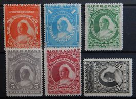 Nigerküste British Kolonie Kat. 14-19 * 1894 Kat. 60 Euro