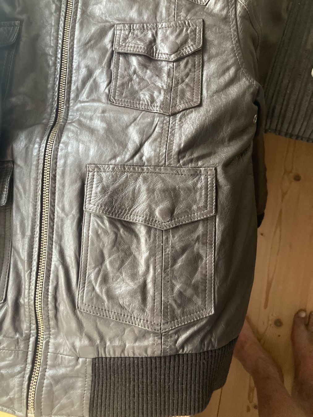 Giacche: Lederjacke dunkelbraun – Usato da Sursee venduto da Auktion29 2