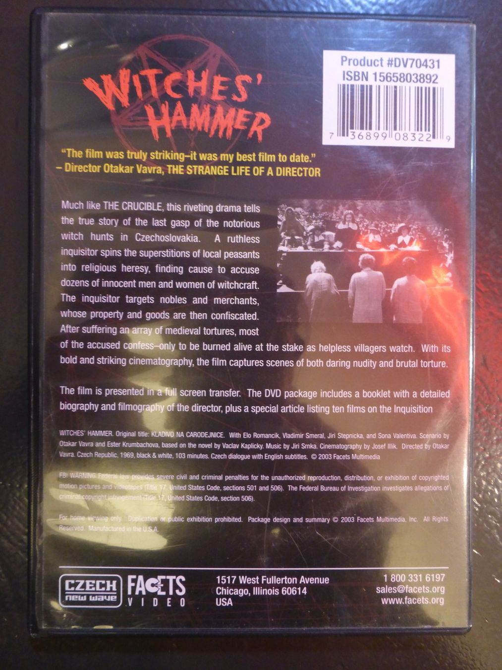 Alle DVDs: Witches Hammer DVD – Gebraucht aus Zumikon von psisound 1