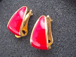 Ohrclips rot gold