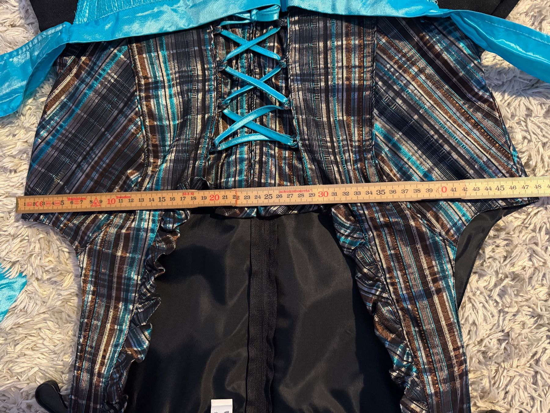Vestiti: Türkis-schwarzes Dirndl Gr. 44 ohne Bluse – Usato da Goldau venduto da Henggi88 3