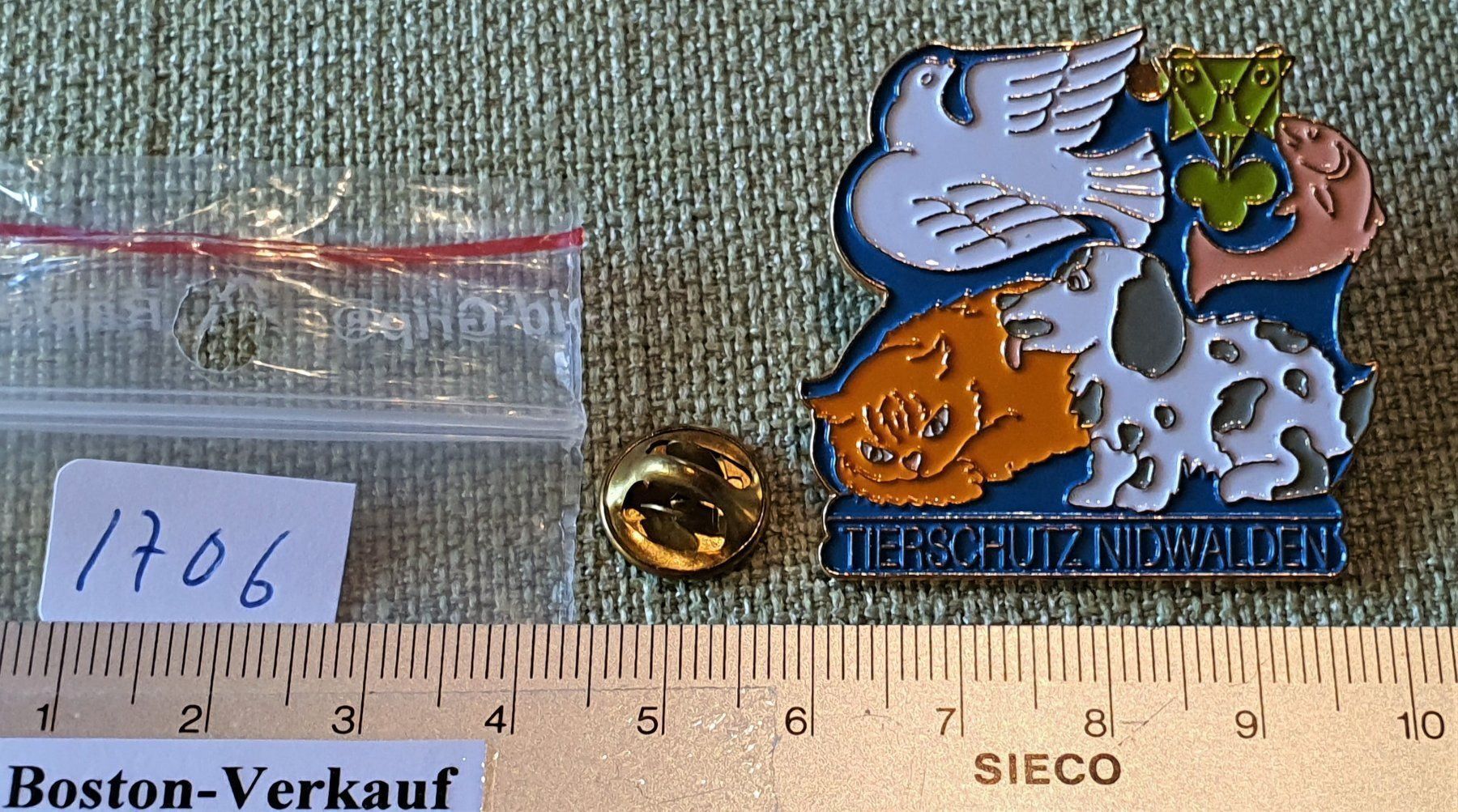 Placchette & Badge: I706 - Kunst Pin Simone Erni - Nidwalden – Usato da Reinach BL venduto da Boston-Verkauf 1