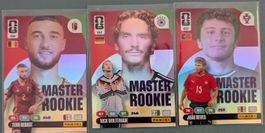 3x Master Rookie – Woltemade, João Neves & Debast – Panini 