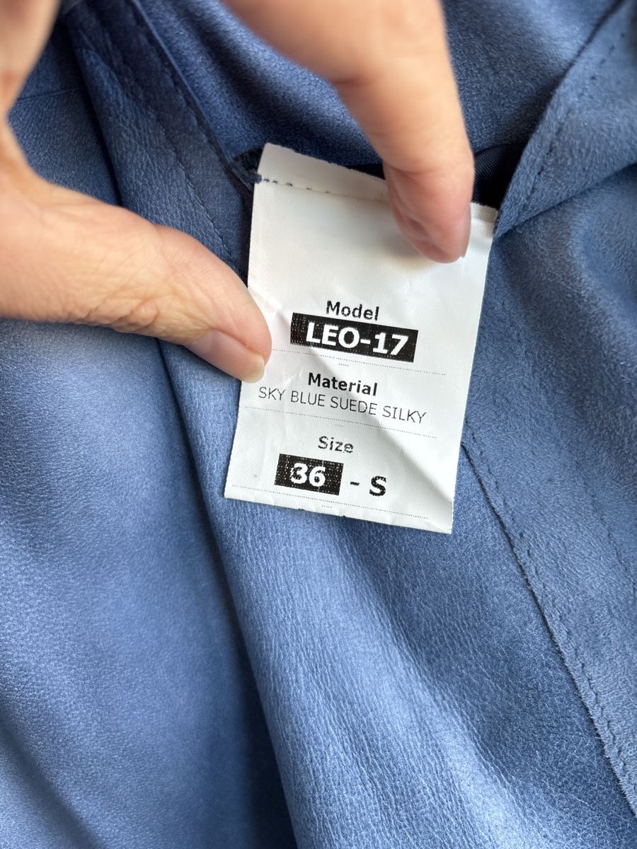Mäntel: Blue suede short coat, size S, Leonardo – Neu (gemäss Beschreibung) aus Zug von MyraTho 4