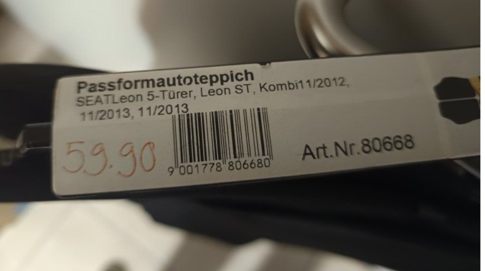 Seat Tappeti & Tappetini: Neue Seat Autoteppiche – Nuovo e nell'imballaggio originale da Rüthi (Rheintal) venduto da Balty 1