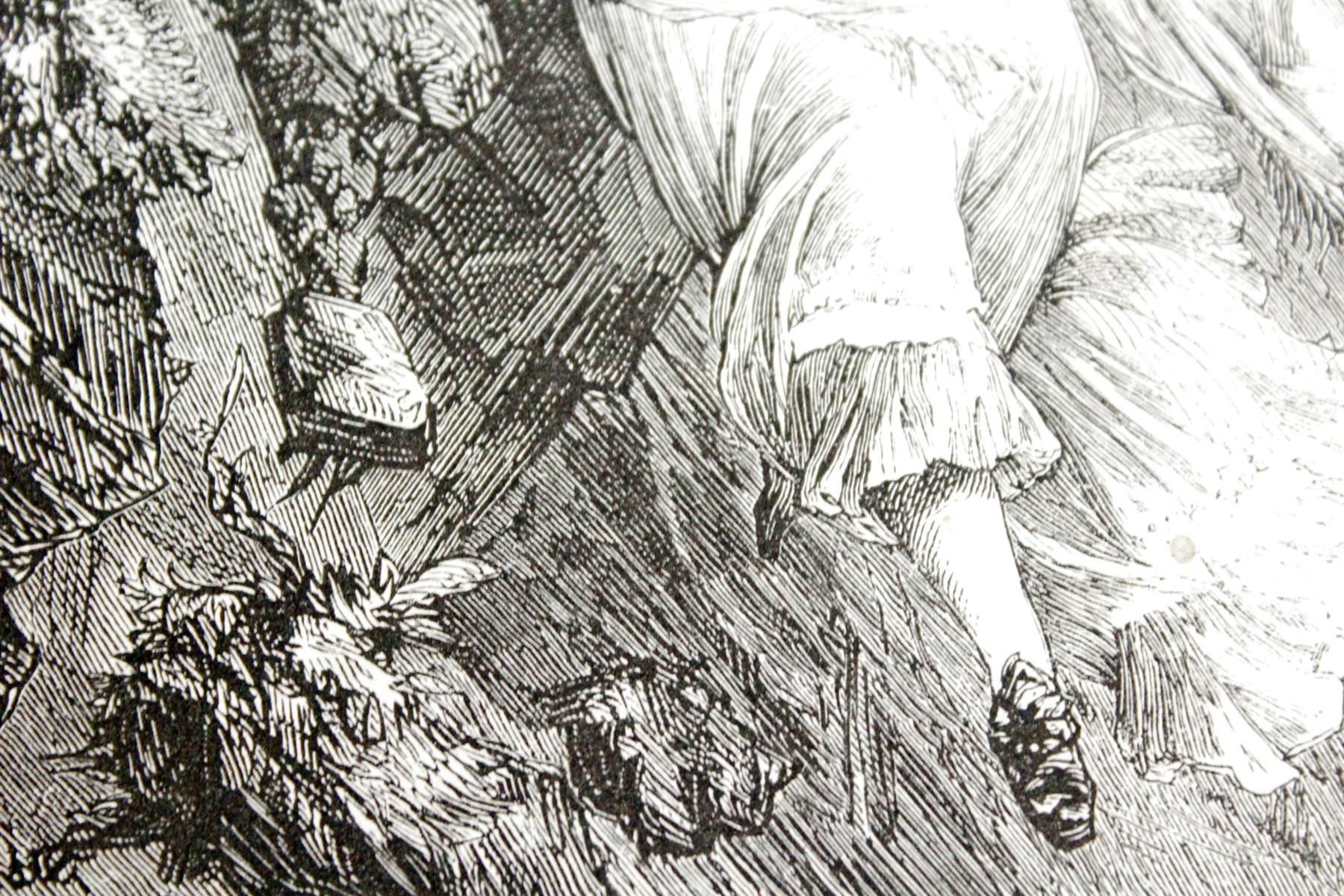 Grafica & Litografie: Zinkätzung JUGENDSTIL / ROMANTIKER, 1880 – Usato da Bern venduto da kultiges 7