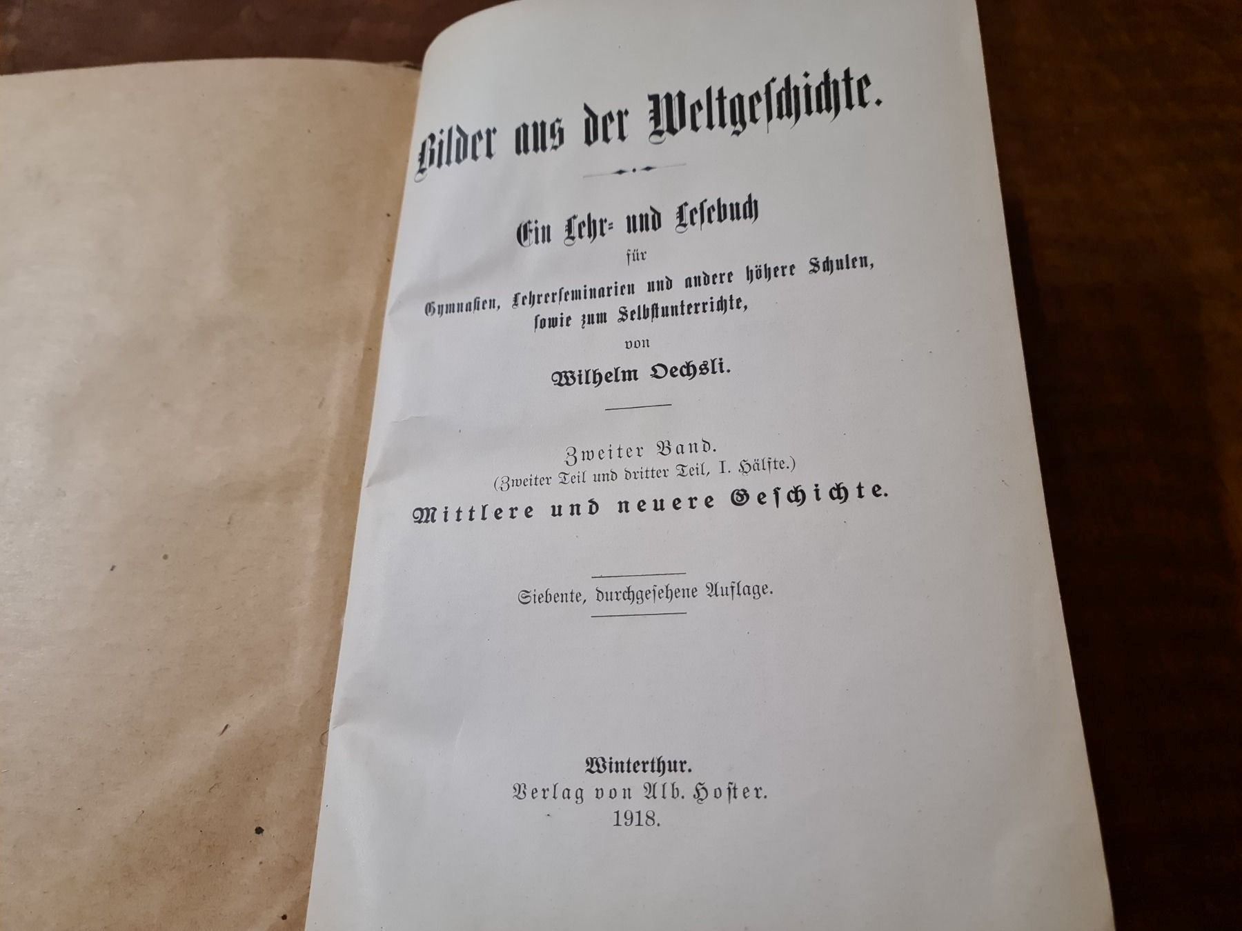 Bücher: Bilder aus der Weltgeschichte Band 2 – Gebraucht aus Erstfeld von Uhu1980 1