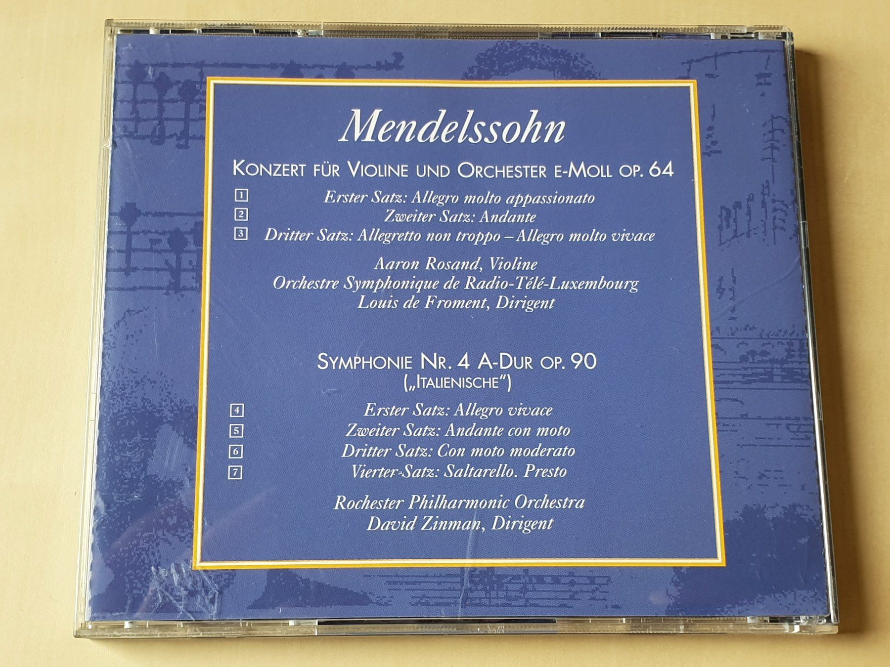 CD: Mendelsshohn Opus 64 / Opus 90 – Usato da Stansstad venduto da collectorsshop 1