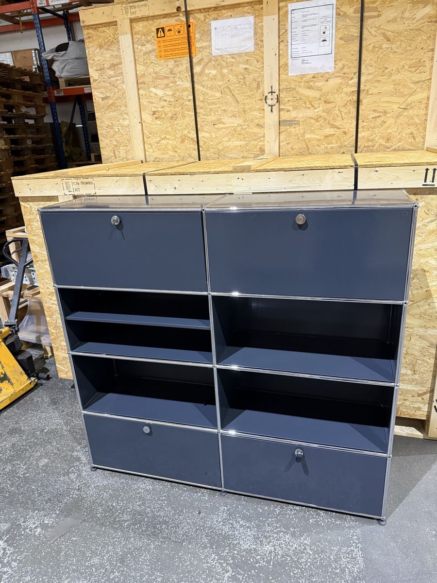 USM Scaffali: USM Haller Sideboard 2x4 Anthrazit Grau Q2 – Usato da Balsthal venduto da Designhaus.Schmitt 1