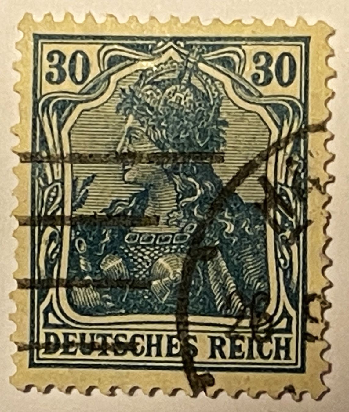 Tutti i francobolli: Deutsches Reich 30 Pfennig – Usato da Oftringen venduto da Vucki 1