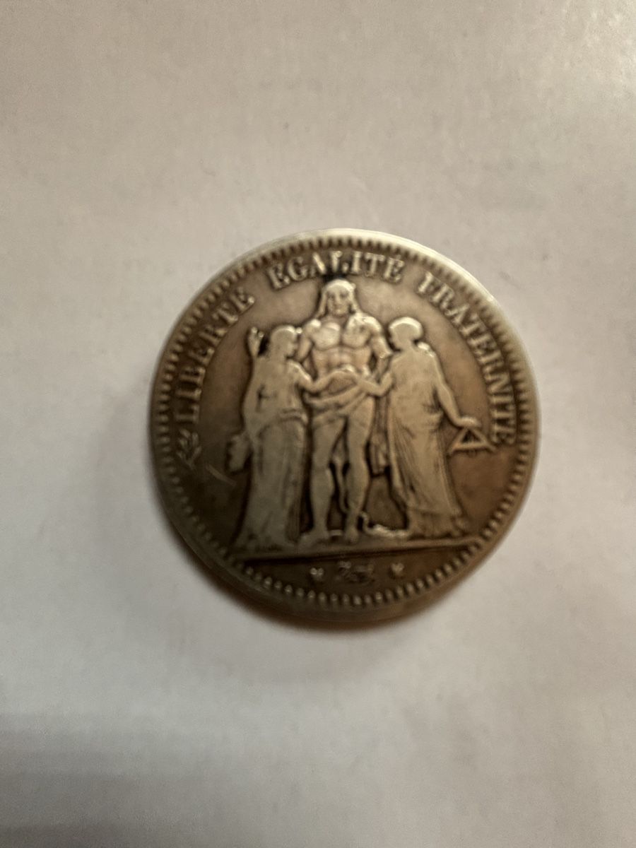 Alle Münzen: 5 Francs Münze 1849 – Gebraucht aus Uesslingen von Parma5 1