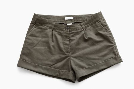 Damen Shorts Braun mit Umschlag