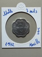 Malte - 3 mils - 1972 - UNC - Abeille 