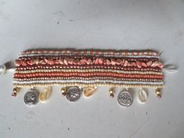 Schönes Boho Armband Ibiza Style Muscheln Perlen Sommer