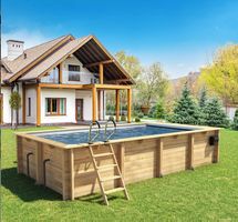 Piscine Urbaine Procopi XL en Bois 650 x 350