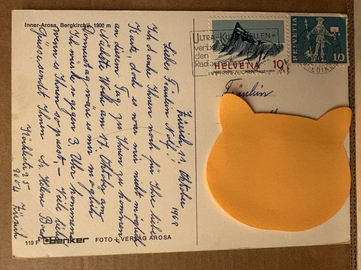 Cartoline postali: AK von Inner Arosa / Bergkirchli – Usato da Rümlang venduto da Kartenpost1 1
