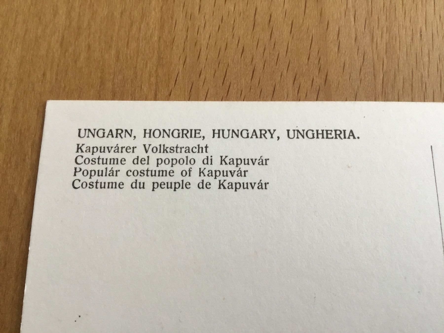 Cartoline postali: Ungarn - Kapuvárer Volkstracht – Usato da Kerzers venduto da Georges3210 2