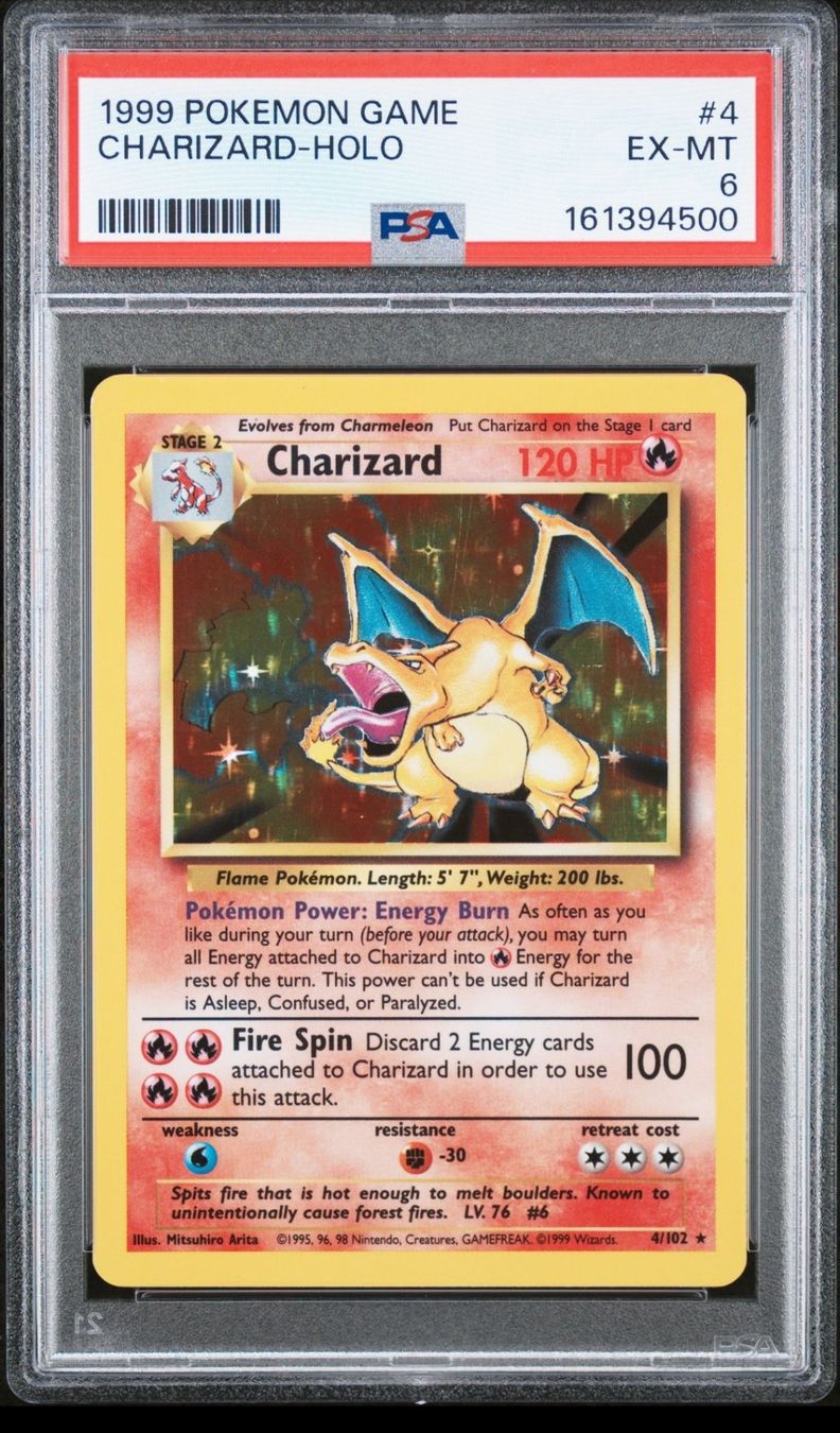 Pokémon Carte collezionabili: 1999 Pokemon Base Set Charizard Holo PSA6, EN – Usato da Solothurn venduto da PokeFlame_CH