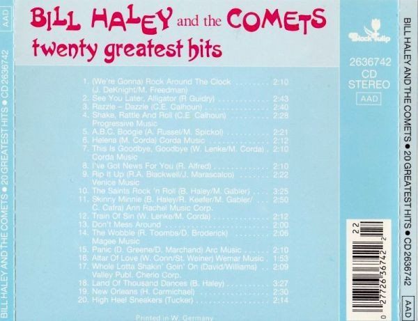 CD: Bill Haley And The Comets TWENTY GREATEST HITS Rockabilly CD – Usato da Kandergrund venduto da Sososo 1