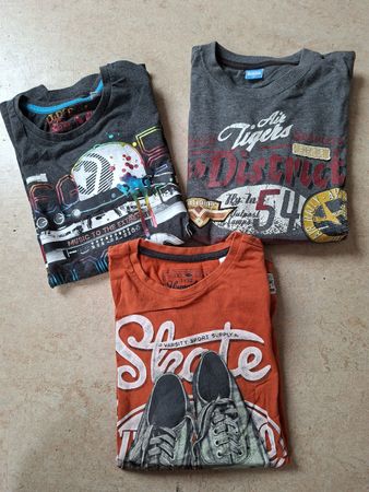 3 Langarm-Shirts, Gr. 146/152, Jungs