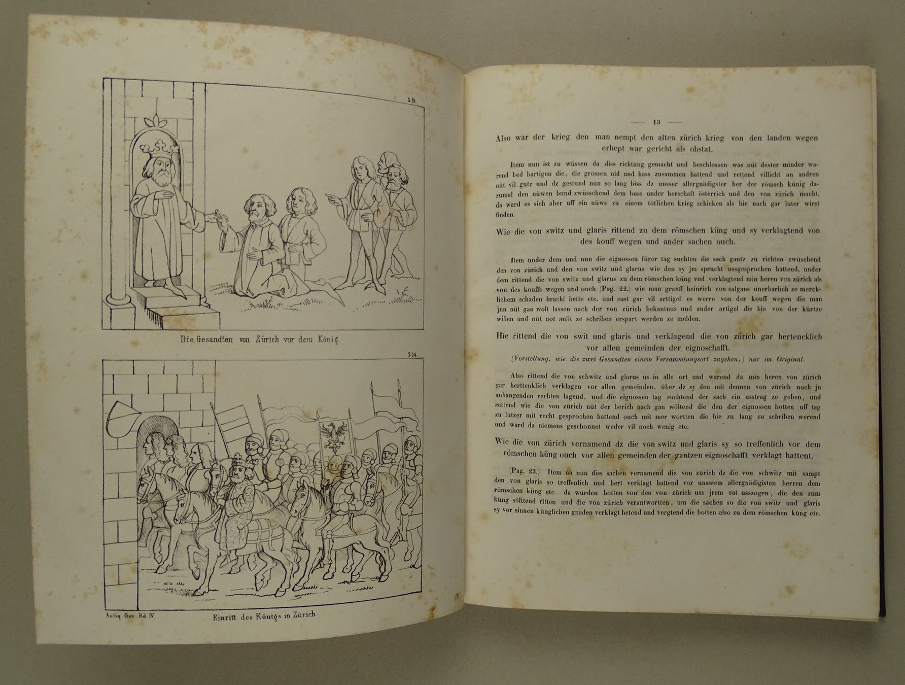 Libri: GEROLD EDLIBACH’S CHRONIK 1847 – Usato da Grüningen venduto da Kartensammler 3